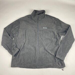 Columbia Jacket Mens Size XXL Gray Steens Mountain Fleece Full Zip